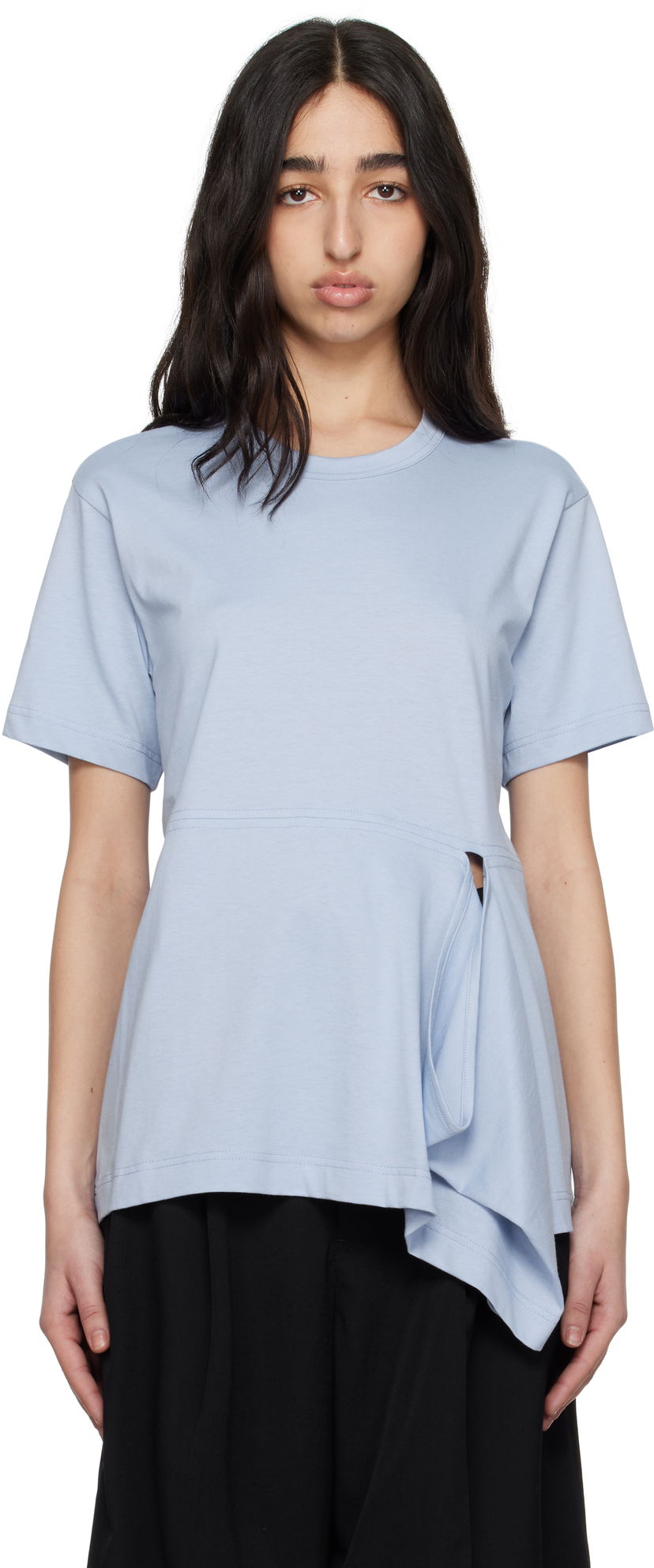 Футболка Comme des Garçons Comme des Garçons Shirt Open Loop T-Shirt Синій | FO-T022-051