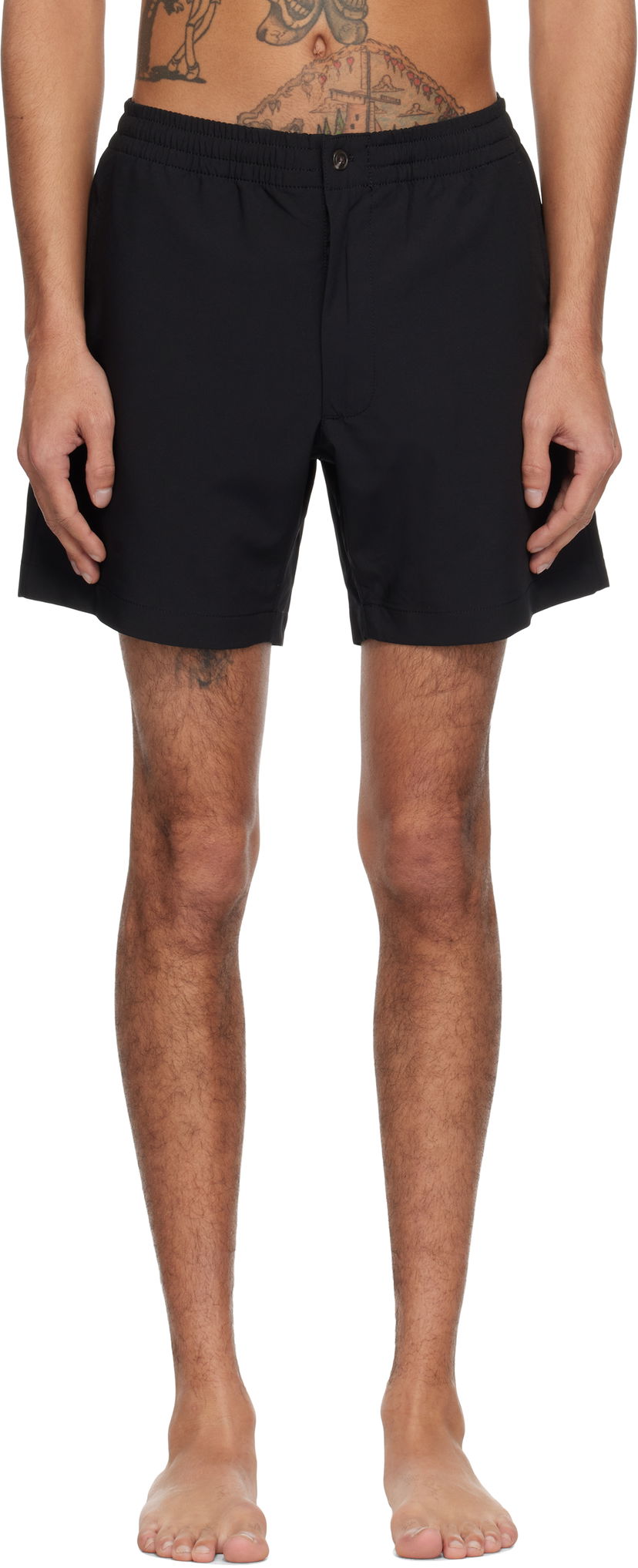 Шорти Polo by Ralph Lauren Ralph Lauren 6-Inch Prepster Swim Shorts чорний | 710964194002