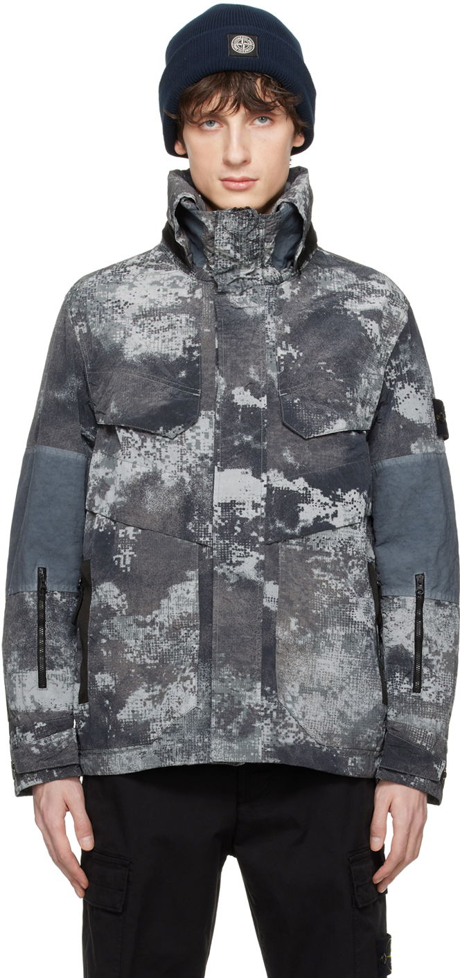 Куртка Stone Island Dissolving Grid Jacket Сірий | 8015438E1