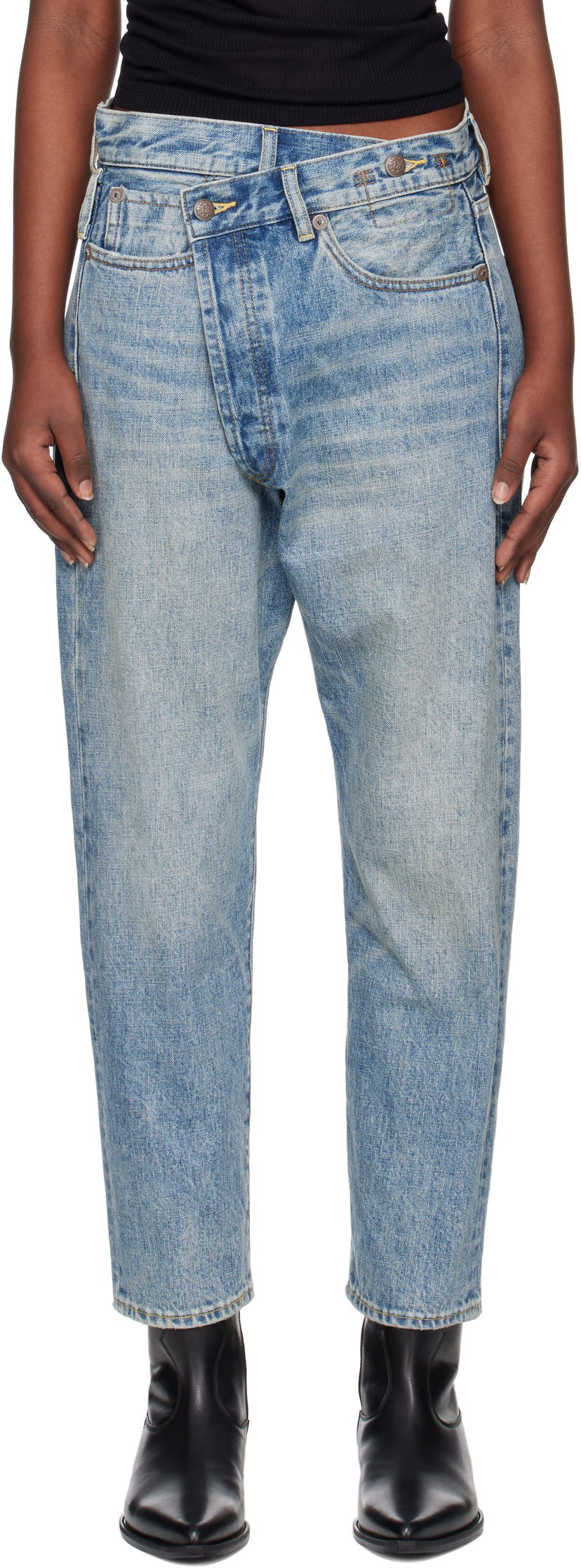 Джинси R13 R13 Crossover Jeans Синій | R13W2048-D149B