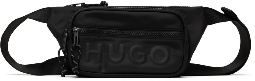 Поясна сумка BOSS Hugo Embossed-Logo Belt Bag чорний | 50543264