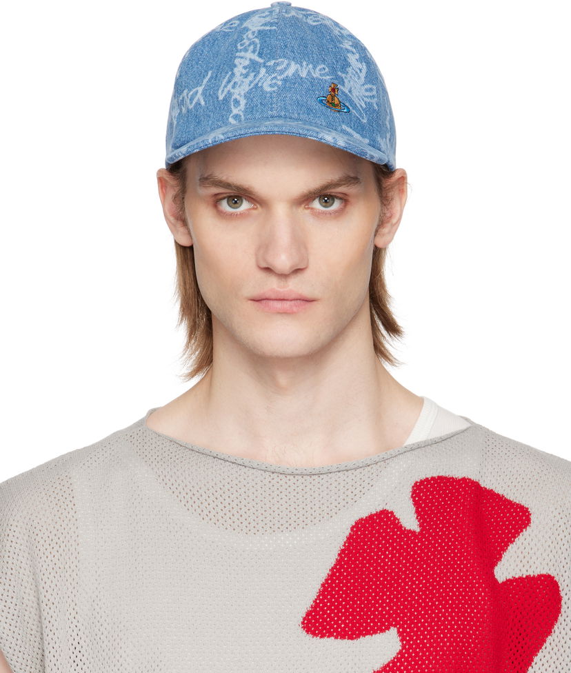 Кепка Vivienne Westwood Vivienne Westwood VW Grid Baseball Cap Синій | 81020019-W014I-