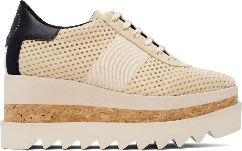 Одяг Stella McCartney Stella McCartney Sneak-Elyse Platform Trainers бежевий | 810542E00230