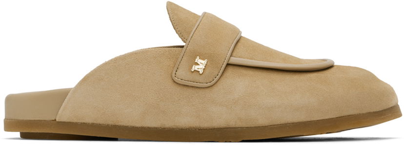 Кросівки та взуття Max Mara Suede Mules бежевий | 2424526331600
