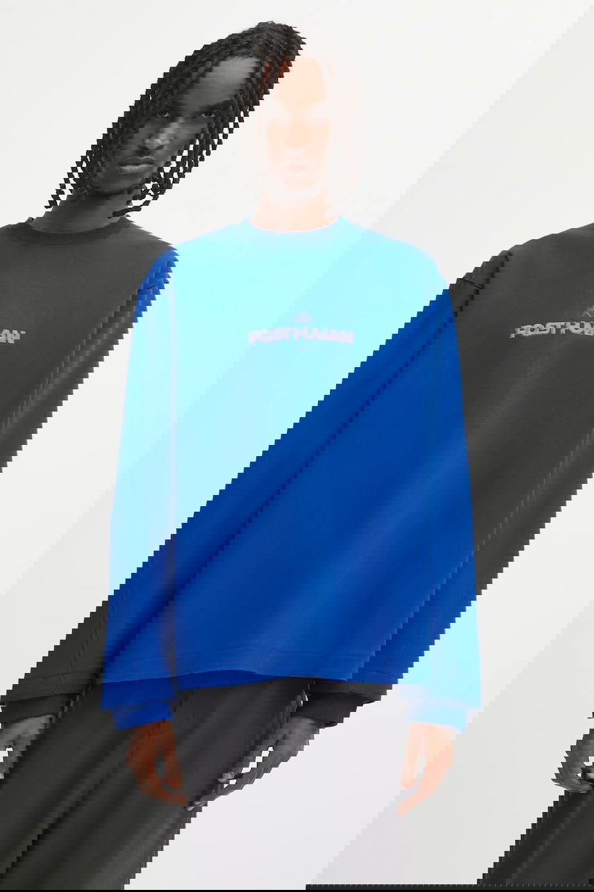 Світшоти ADER ERROR Oversized POST-HUMAN Graphic Sweatshirt Синій | BO01FWSW0107BL, 0