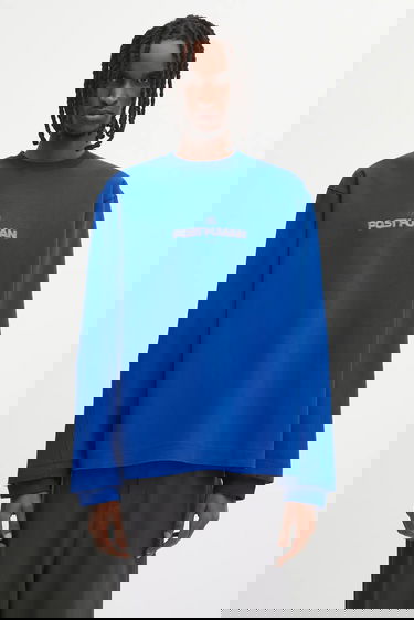 Світшоти ADER ERROR Oversized POST-HUMAN Graphic Sweatshirt Синій | BO01FWSW0107BL, 0