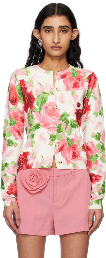 Cветр Blumarine Blumarine Peony-Print Viscose Cardigan Різнокольоровий | P522M542A, 0