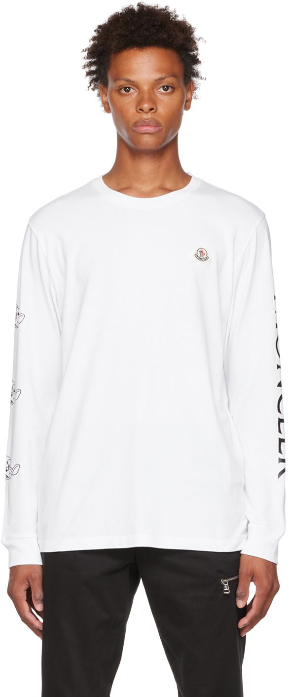 Футболка Moncler Printed T-Shirt білий | H20918D000088390T