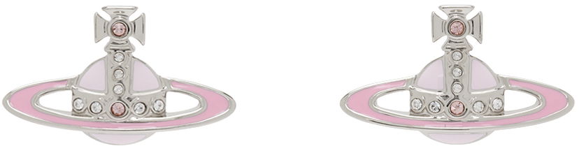 Сережки Vivienne Westwood Vivienne Westwood Small Neo Bas Relief Earrings Рожевий | 62010039-02P439-CN
