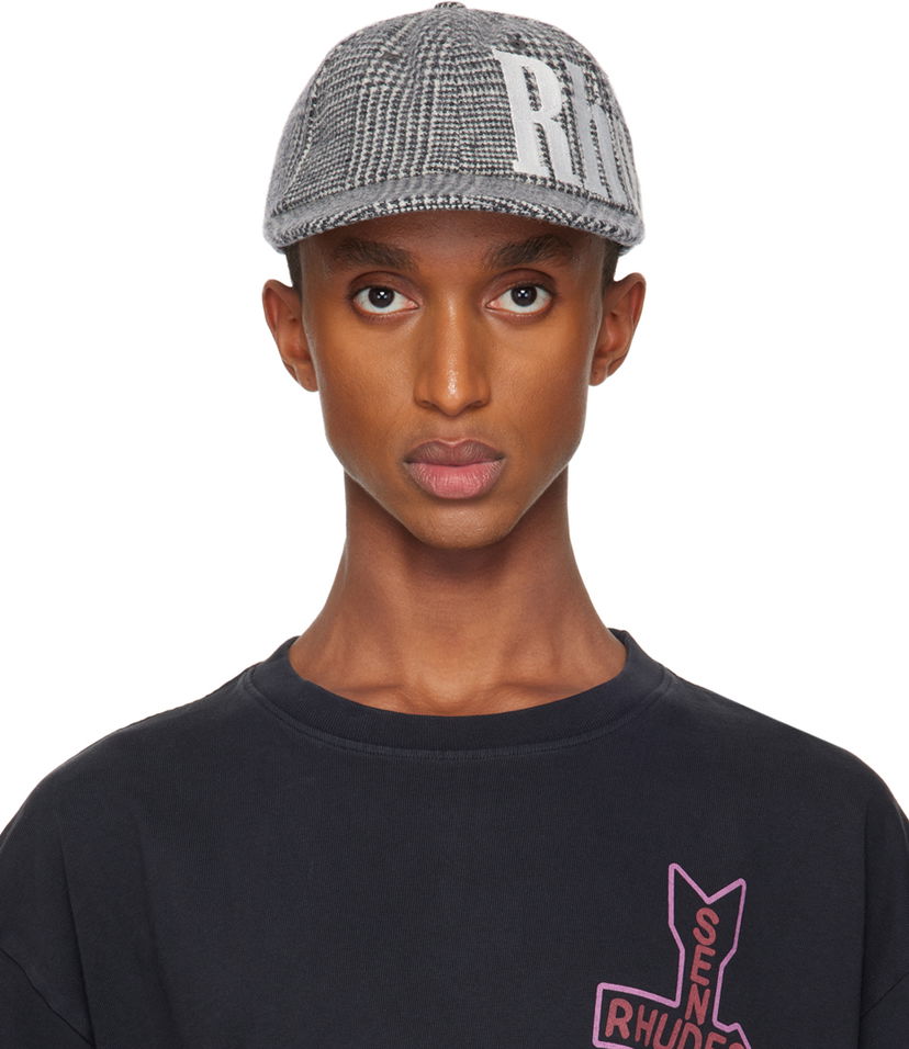 Кепка Rhude Wrap Logo 6-Panel Cap чорний | RHFW24HA05012