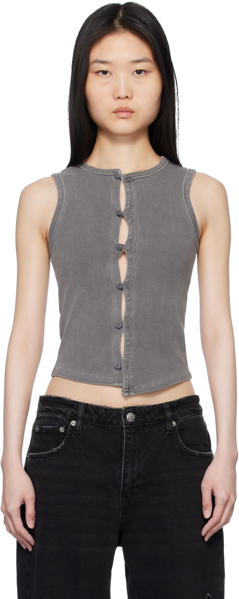 Безрукавка Ksubi Ksubi Syndicate Xtra Rework Tank Top Сірий | WPS25SI002