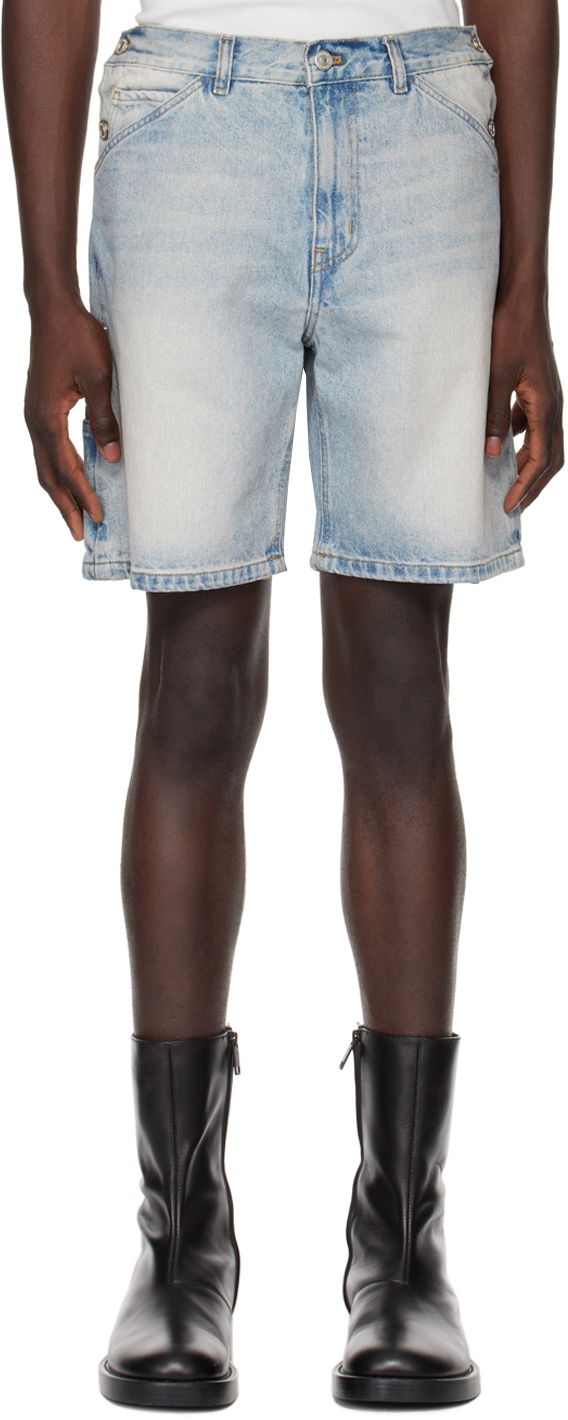 Шорти Courrèges Sailor Denim Shorts Синій | 124DSH026DE0016