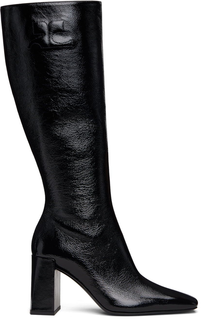 Кросівки та взуття Courrèges Courrèges Heritage Shadow Tall Boots чорний | 325SBT061CR0043