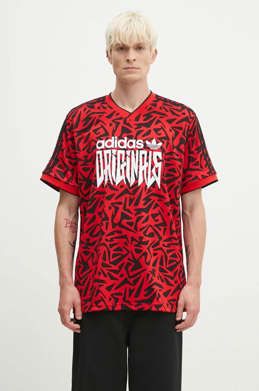 Футболка adidas Originals T-Shirt Print Short Sleeve Червоний | IZ4833