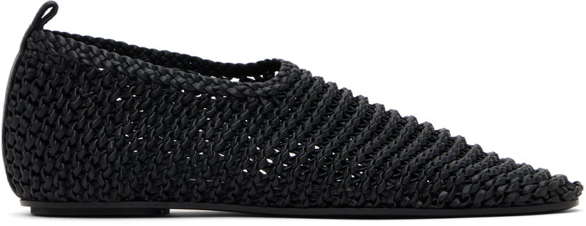 Одяг TOTEME TOTEME Woven Leather Ballerina Flats чорний | 252-WAS2358-LE0134