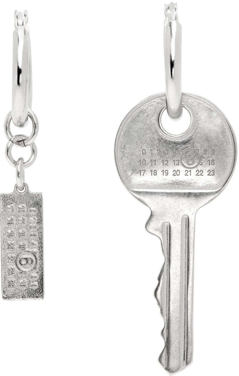Сережки Maison Margiela Key Earrings Металік | SM7VG0075 P7105