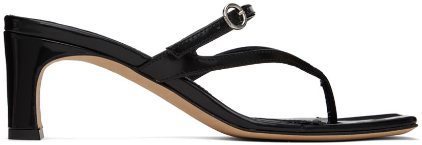 Аксесуари Aeyde Aeyde Giselle Heeled Thong Sandals чорний | A11-HS-GLIS55TB27-SS24-800-028