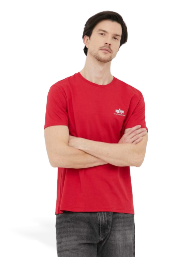 Футболка Alpha Industries Logo Tee Червоний | 188505.328