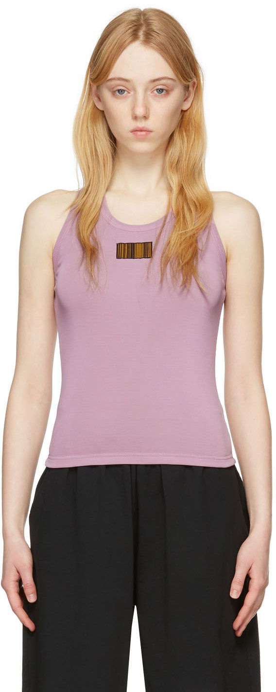 Безрукавка VETEMENTS VTMNTS Barcode Tank Top Фіолетовий | VL12TR840L