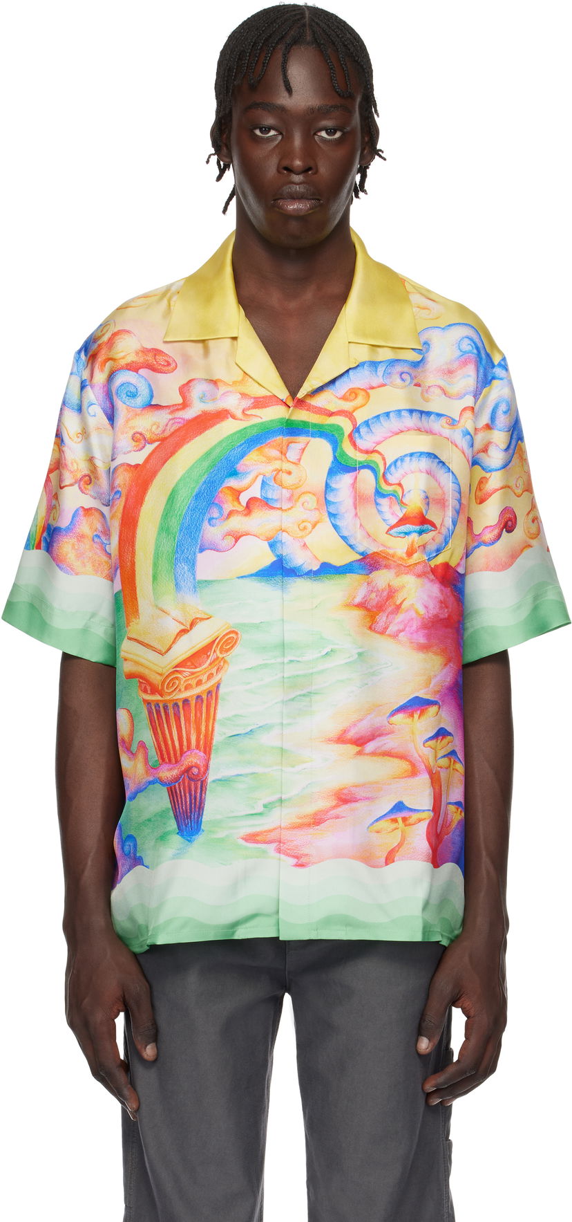 Сорочка Casablanca Silk Shirt Nature's Teacher Різнокольоровий | U-MPS25-SH-003-04