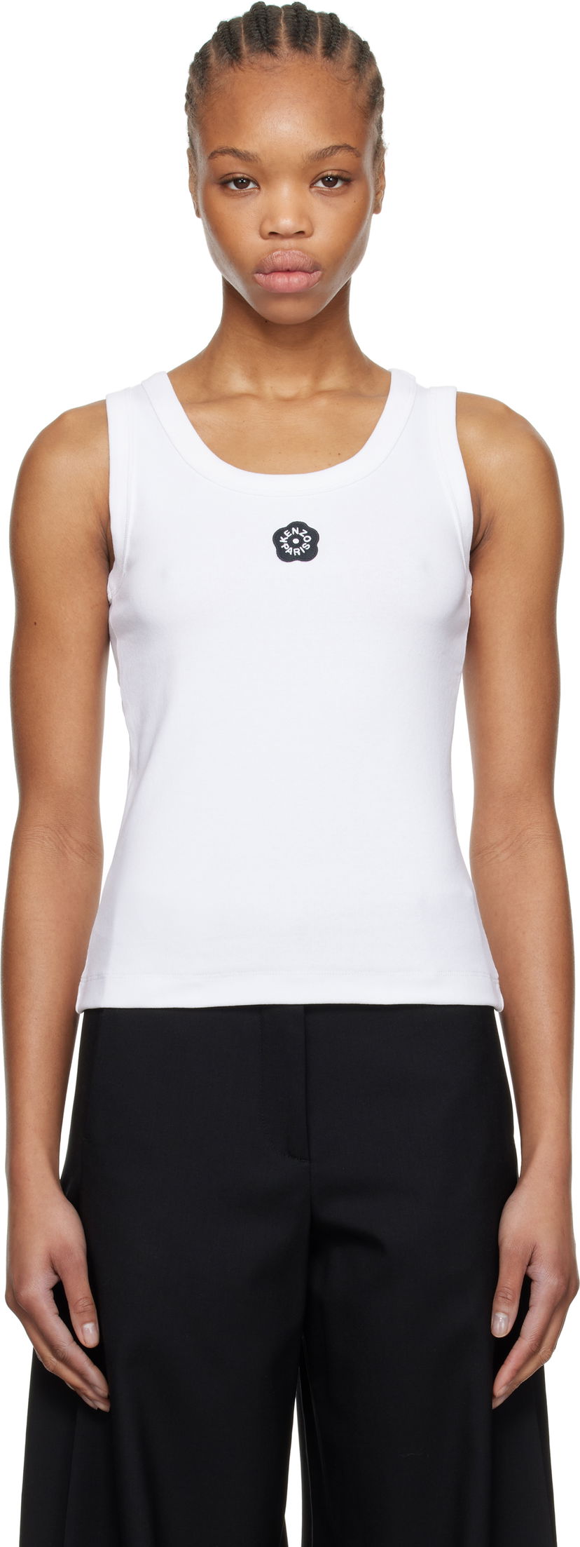 Безрукавка KENZO Kenzo Paris 'Boke Flower 2.0' Rib Tank Top білий | FF52TO7384SJ