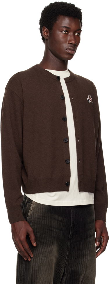Cветр We11done We11done Single Patch Cardigan Коричневий | WD-KC2-25-611-U-BR, 1