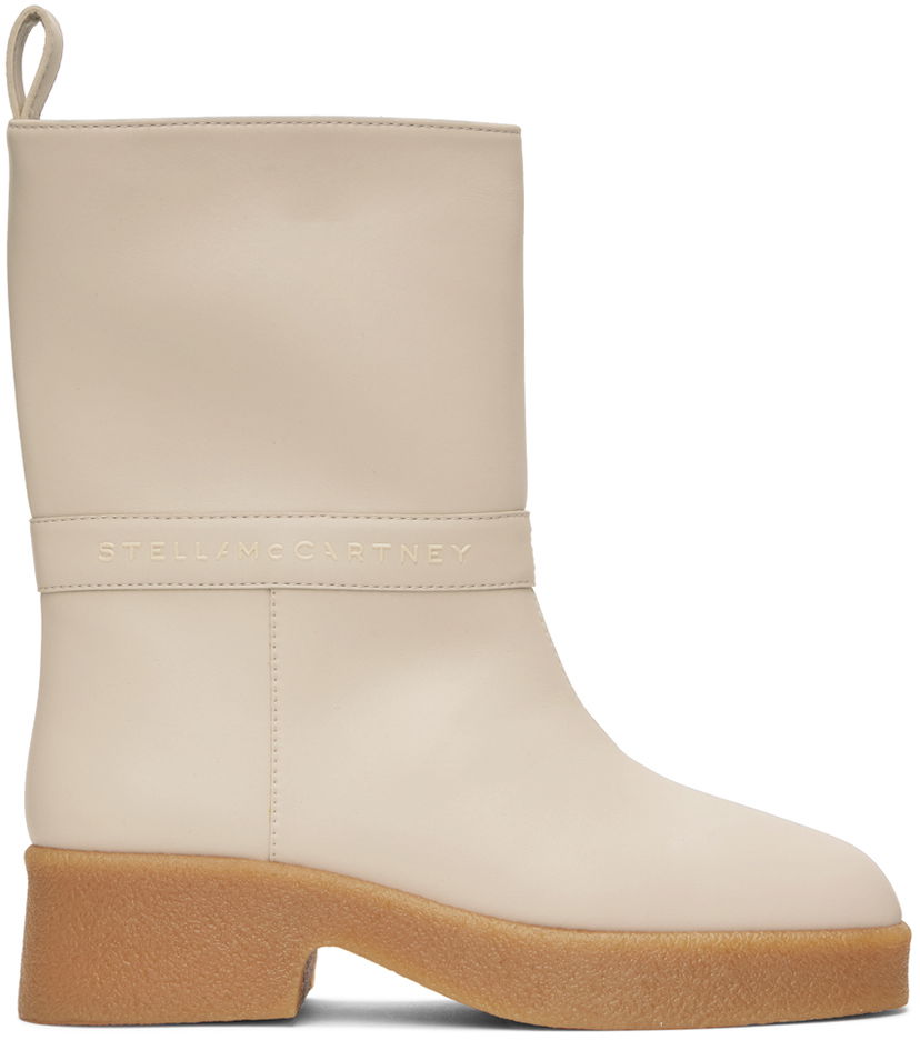 Кросівки та взуття Stella McCartney Skyla Alter Sport Mat Boots бежевий | 810131AP00M0