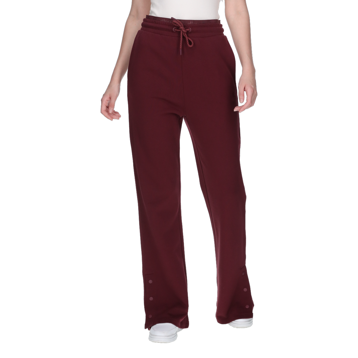 Спортивні штани Ellesse Sweatpants with Side Snap Buttons and Drawstring Waist Бордовий | ELA253F112-56, 0