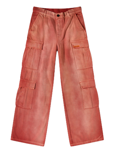 Штани карго HERON PRESTON Distressed Canvas Cargo Червоний | HWCF008F23FAB0022500