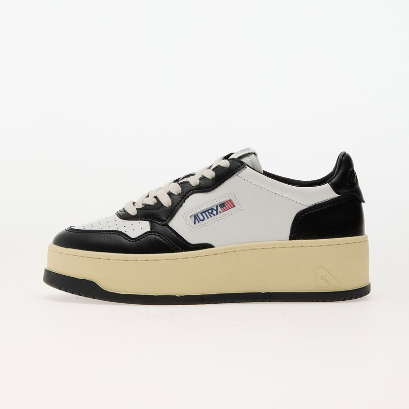 Кросівки та взуття Autry Platform Low Wom Leat/ Leat Wht/ Blk білий | PTLWWB01