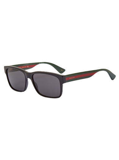 Сонцезахисні окуляри Gucci Sylvie Striped Sunglasses чорний | GG0340S-006
