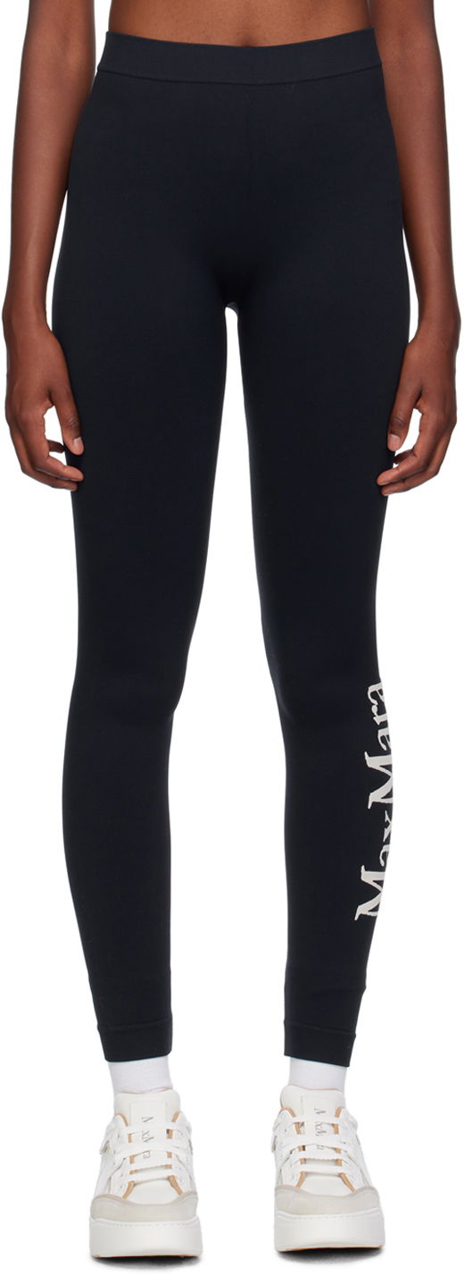 Легінси Max Mara Max Mara Jacquard Leggings чорний | 2398160133600