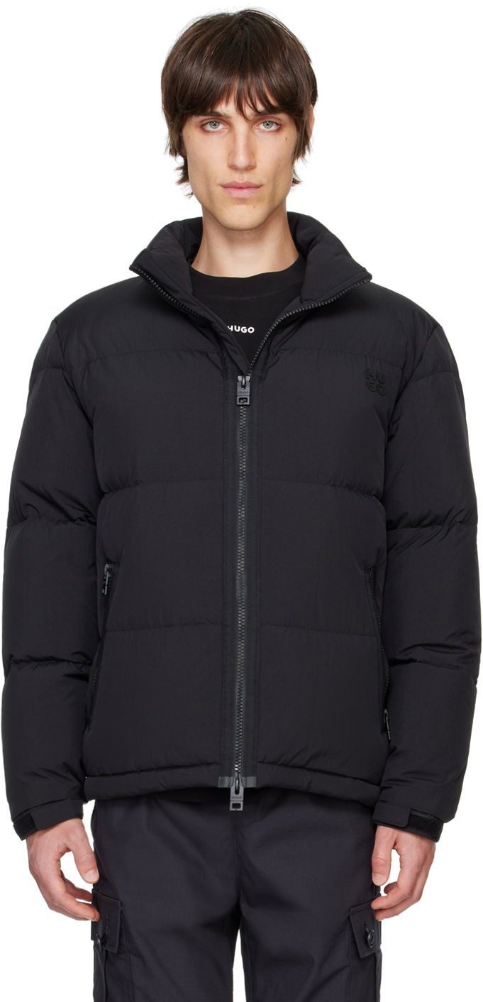 Пуховик BOSS Water-Repellent Down Jacket чорний | 50522226