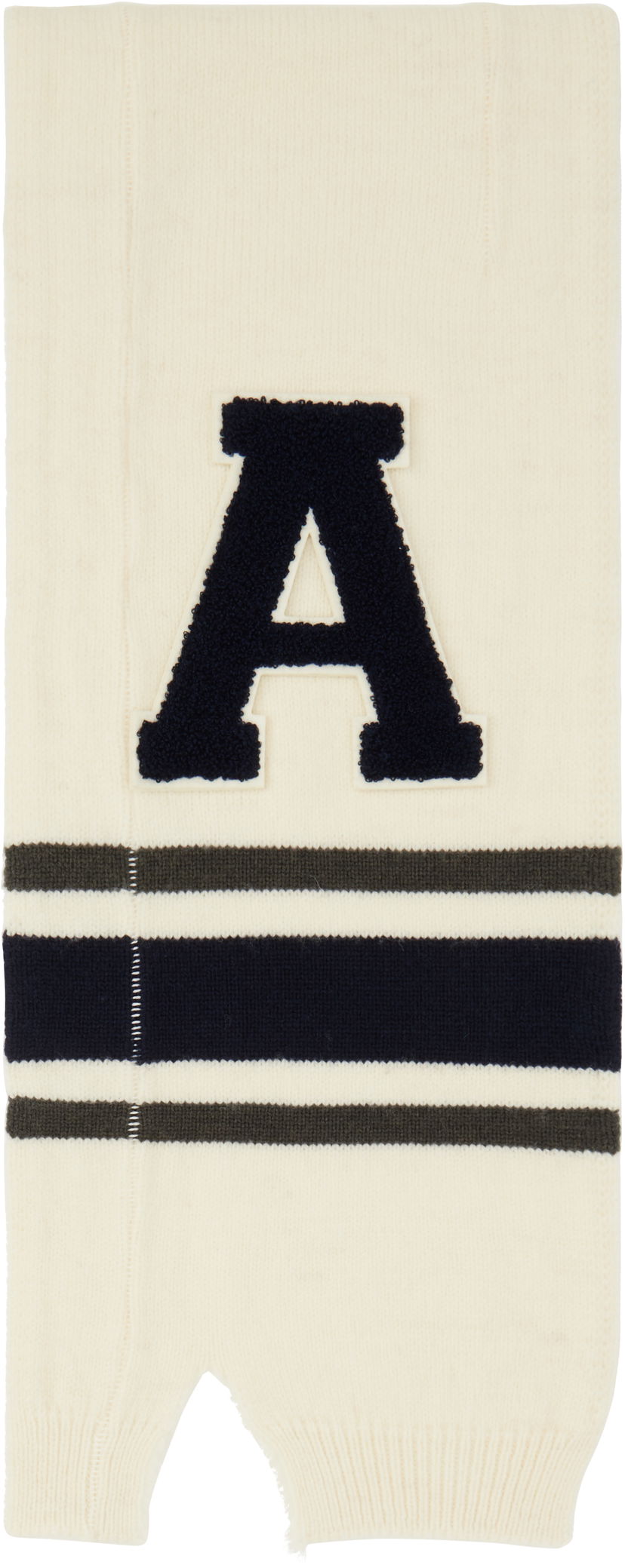 Шарф Ambush Knit Scarf With Letter Appliqué білий | BWMA002F24KNI0013146
