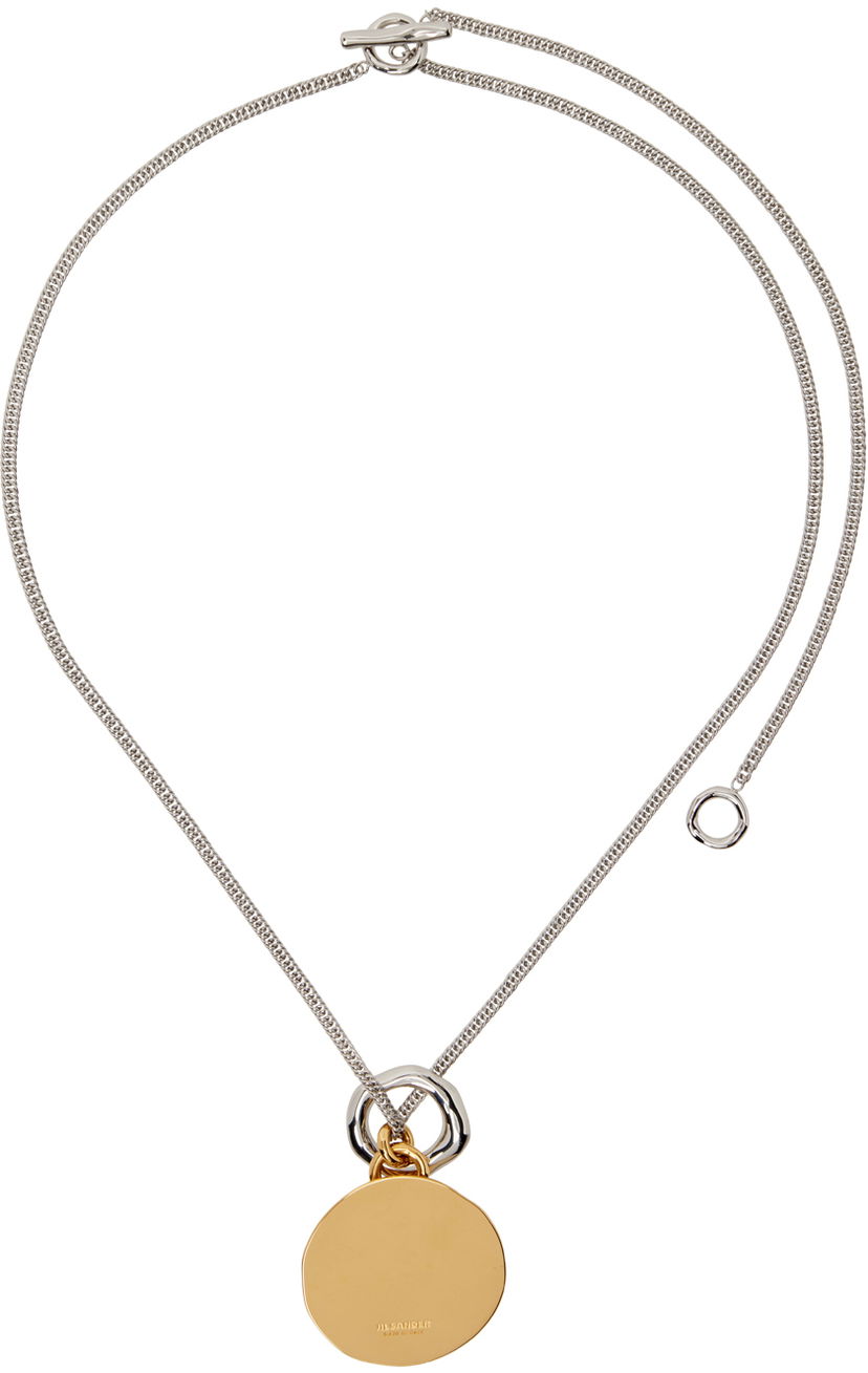 Кольє Jil Sander Pendant Necklace Сірий | J30UU0036_P4877
