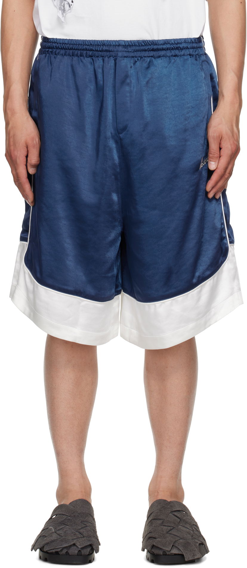 Шорти We11done We11done Selldone Track Shorts Синій | WD-TA1-25-703-U-NV