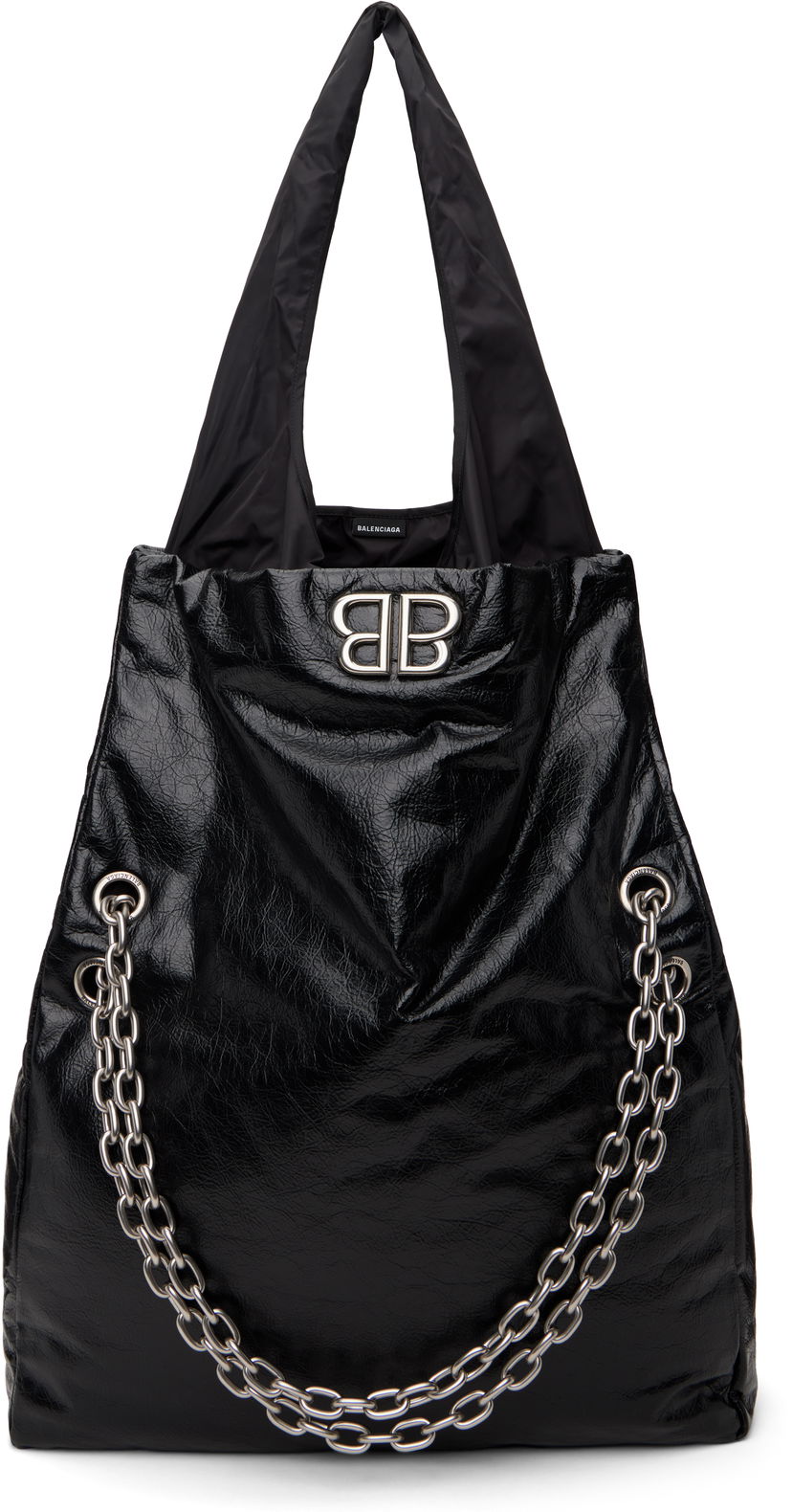 сумка-тоут Balenciaga Large Chain Tote Bag чорний | 791835 2AA5B