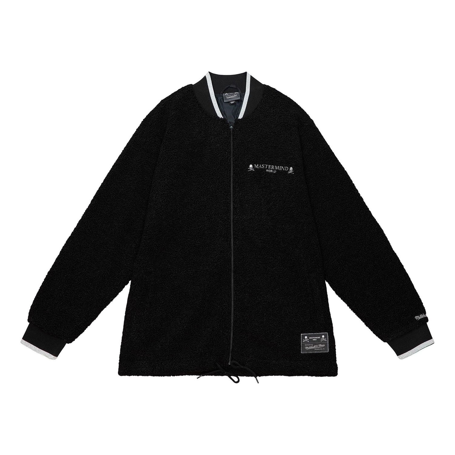 Куртка бомбер Mitchell & Ness Mitchell & Ness x Mastermind Sherpa Jacket чорний | OJBF5238-CLBYYPPPBLCK, 0