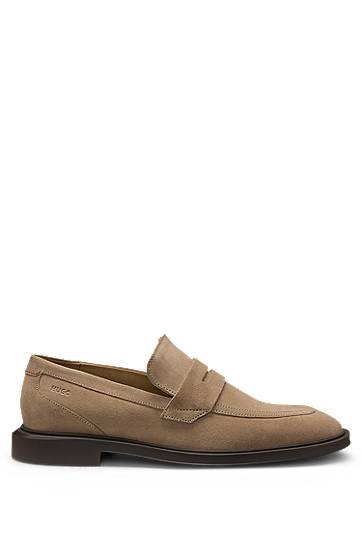 Кросівки та взуття BOSS Penny Loafers бежевий | 50541762