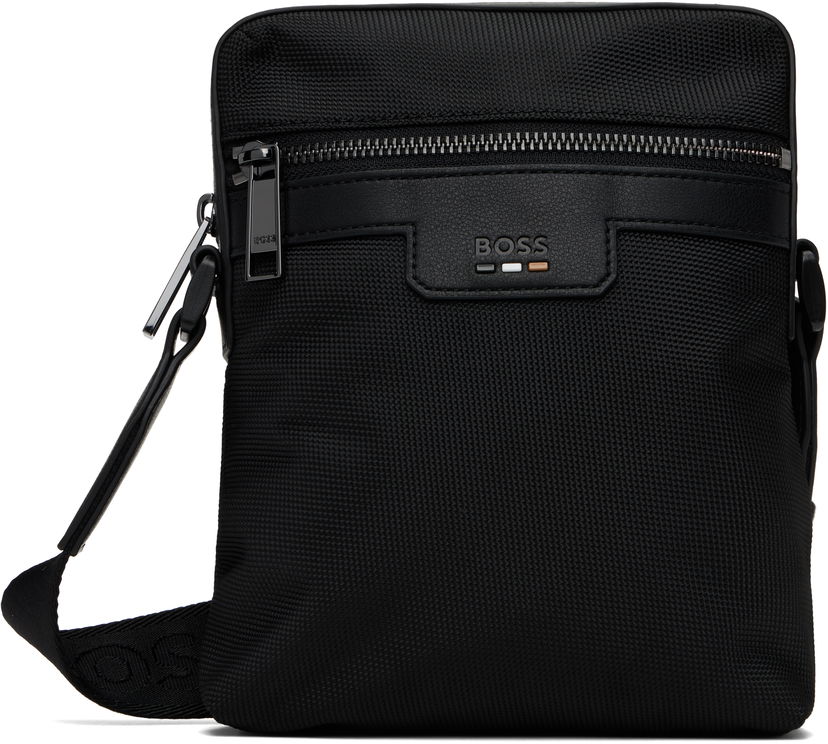 Сумка BOSS Embossed-Logo Bag чорний | 50536169