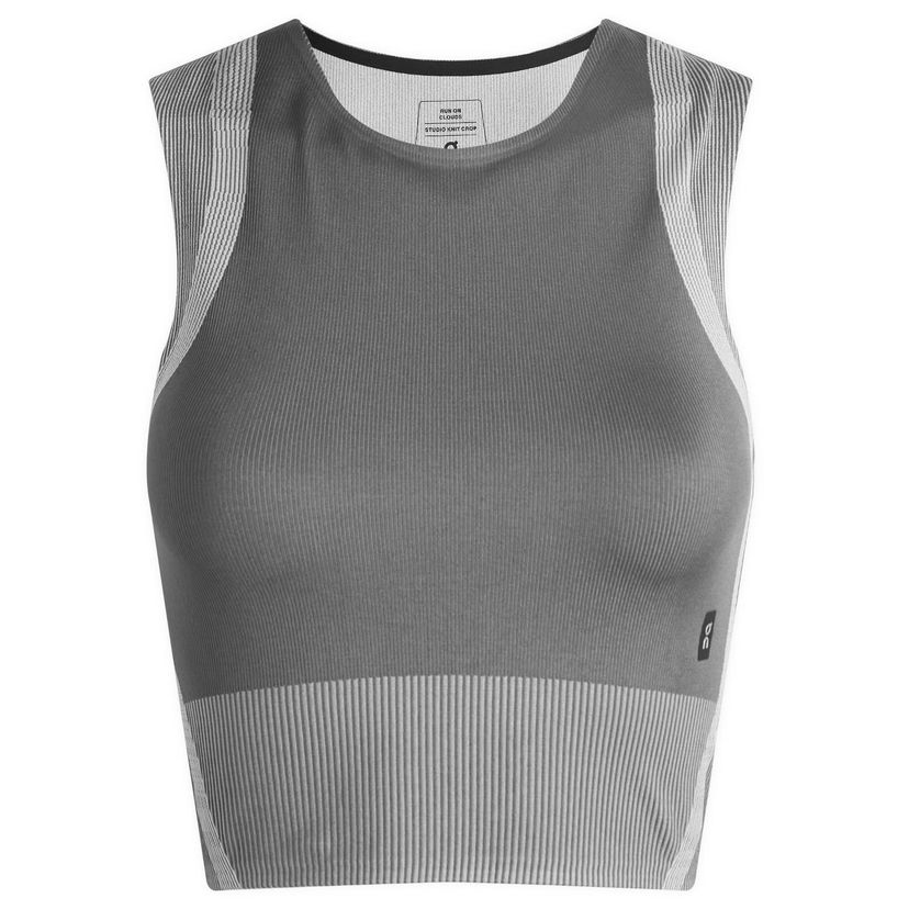 Безрукавка On Running Studio Knit Crop Top Сірий | 1WF10250962