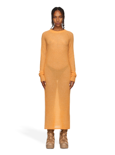 плаття Acne Studios Metallic Thread Maxi Dress Помаранчевий | A20438-