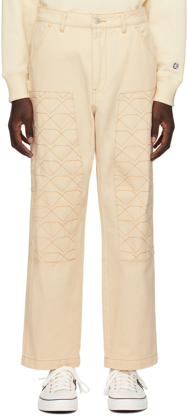 Штани BILLIONAIRE BOYS CLUB Diamonds & Dollars Trousers бежевий | B23414