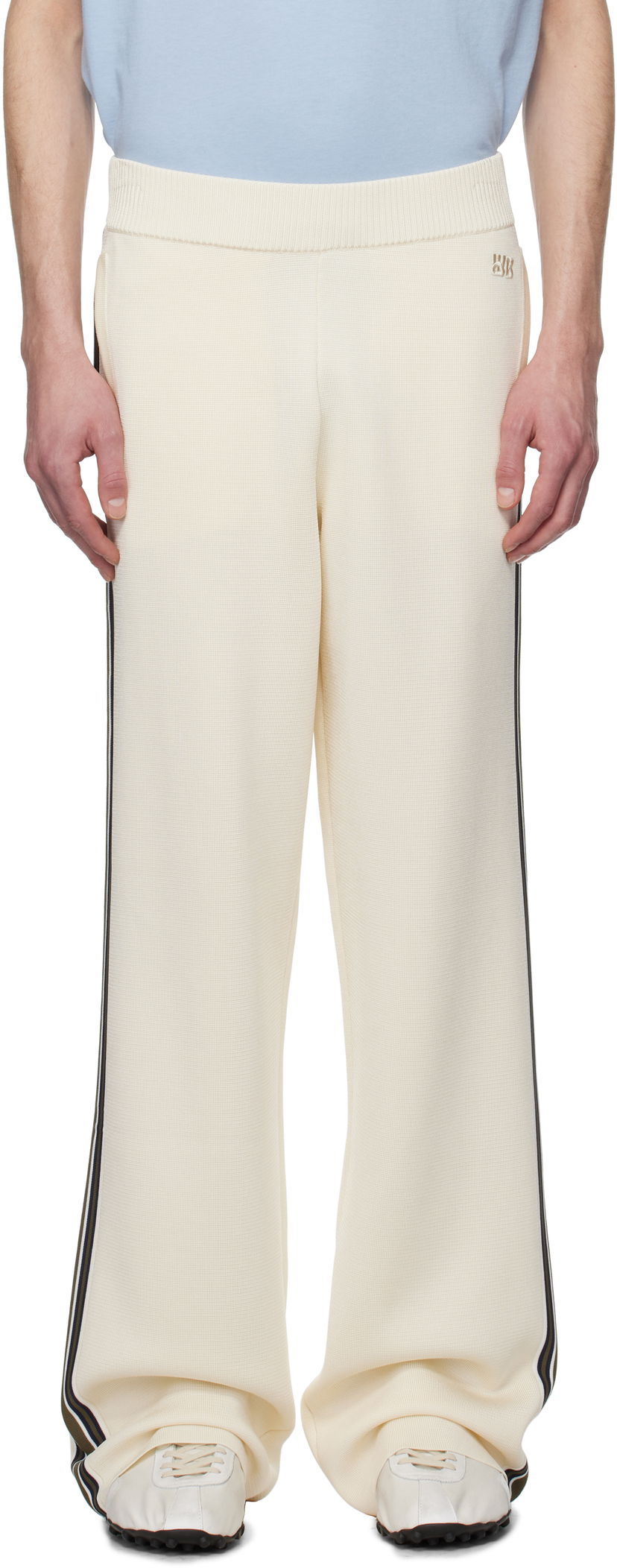 Спортивні штани Wales Bonner Wales Bonner Tide Track Pants бежевий | US25KN35-KN05-100 BRIGHT RAYON