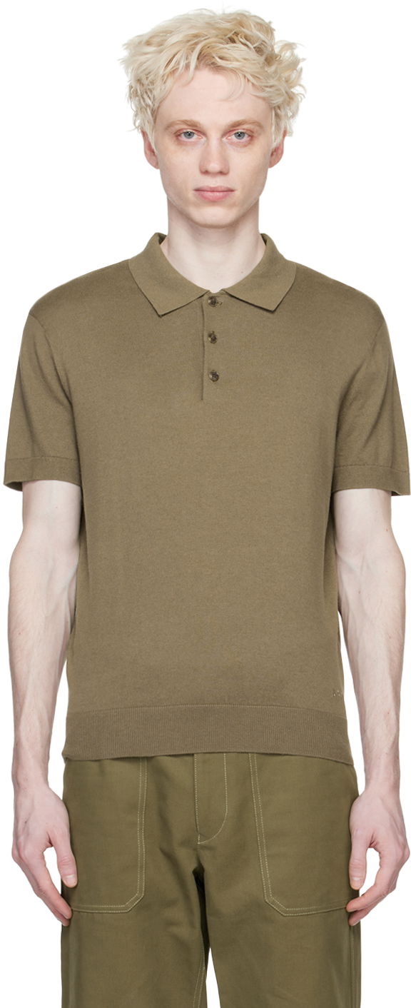 Сорочка поло A.P.C. Knit Polo Shirt Зелений | COGCN-H23193