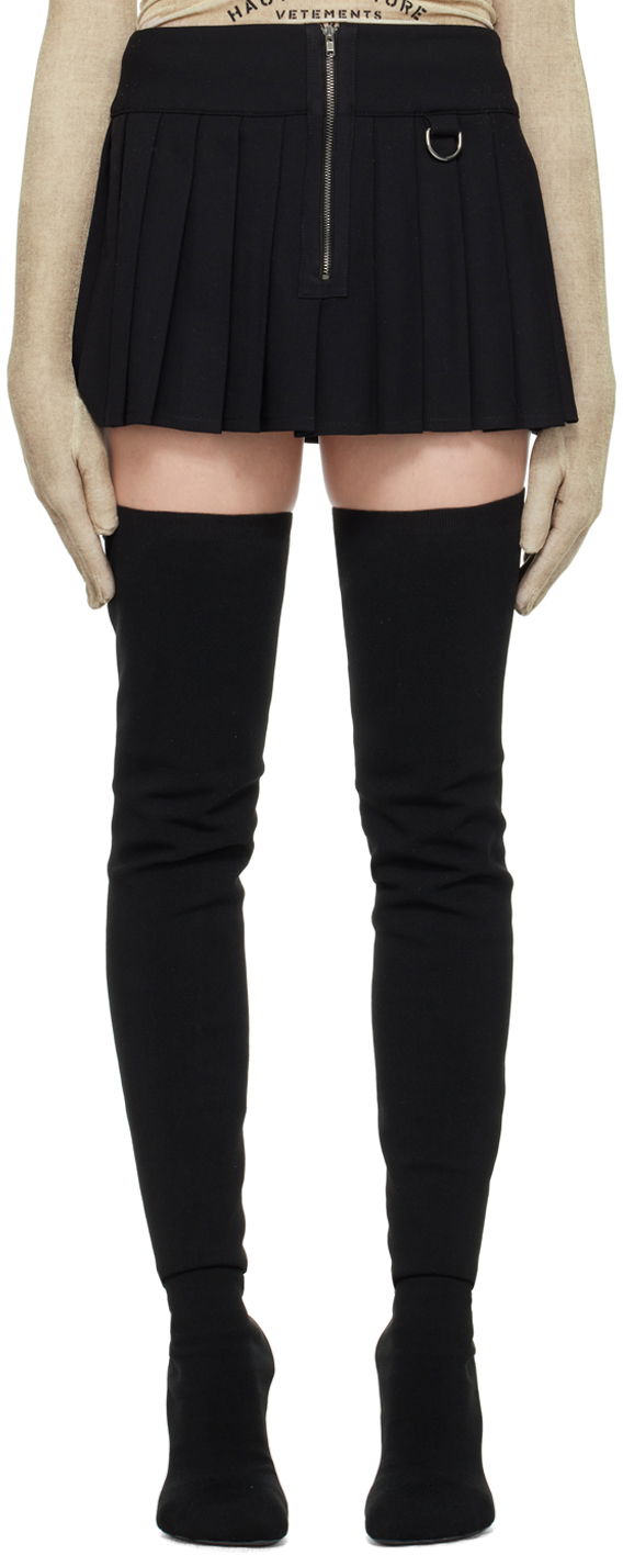 Спідниця VETEMENTS Pleated Miniskirt чорний | WE64SK120B