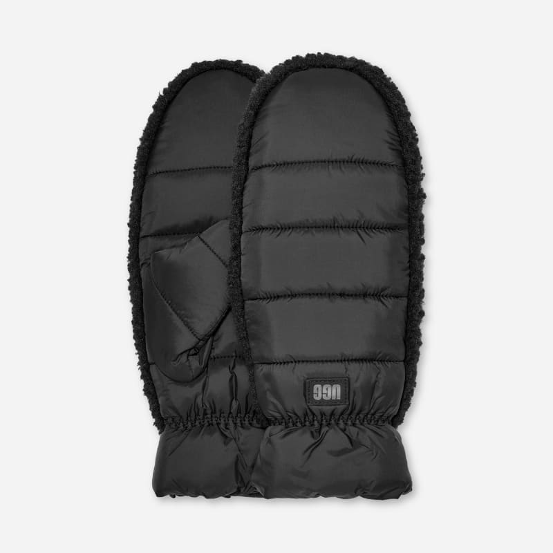 Рукавички UGG Fluff Mittens чорний | 101019-BLK