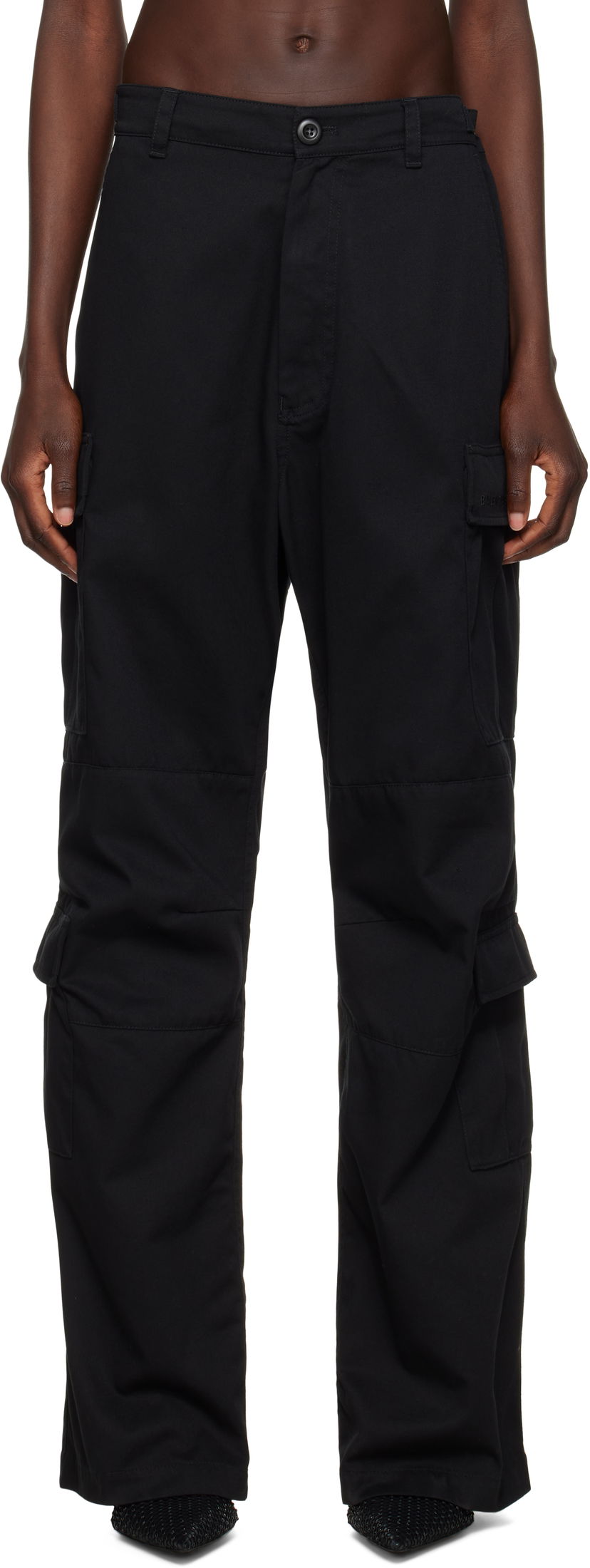 Штани карго Balenciaga Balenciaga Regular Fit Cargo Pants чорний | 814567 TRP09