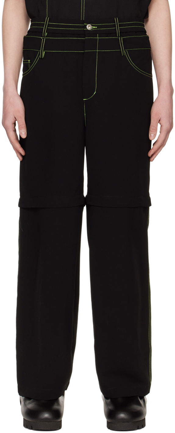 Штани Feng Chen Wang Feng Chen Wang Convertible Trousers чорний | FMS15TR23