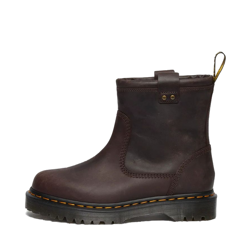 Кросівки та взуття Dr. Martens Anistone Lo Flat Heel Leather Boots Коричневий | DM31880201